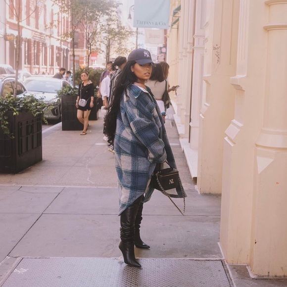 Blue/Green Midi Shacket - Picture 3 of 5